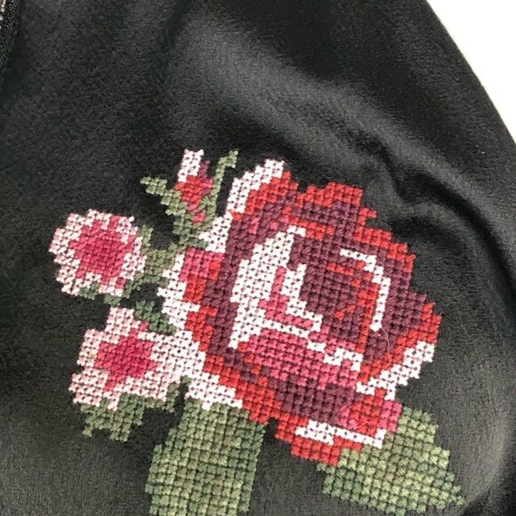 CUPCAKES AND CASHMERE EMBROIDERED BOMBER / TRACK JACKET - Picture 5 of 11